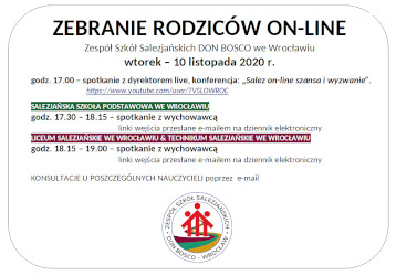 ZEBRANIE Z RODZICAMI ON-LINE